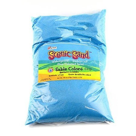 SCENIC SAND Activa 5 lbs Bag of Colored Sand, Light Blue SC81432
